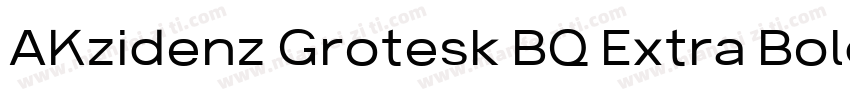 AKzidenz Grotesk BQ Extra Bold Ait字体转换